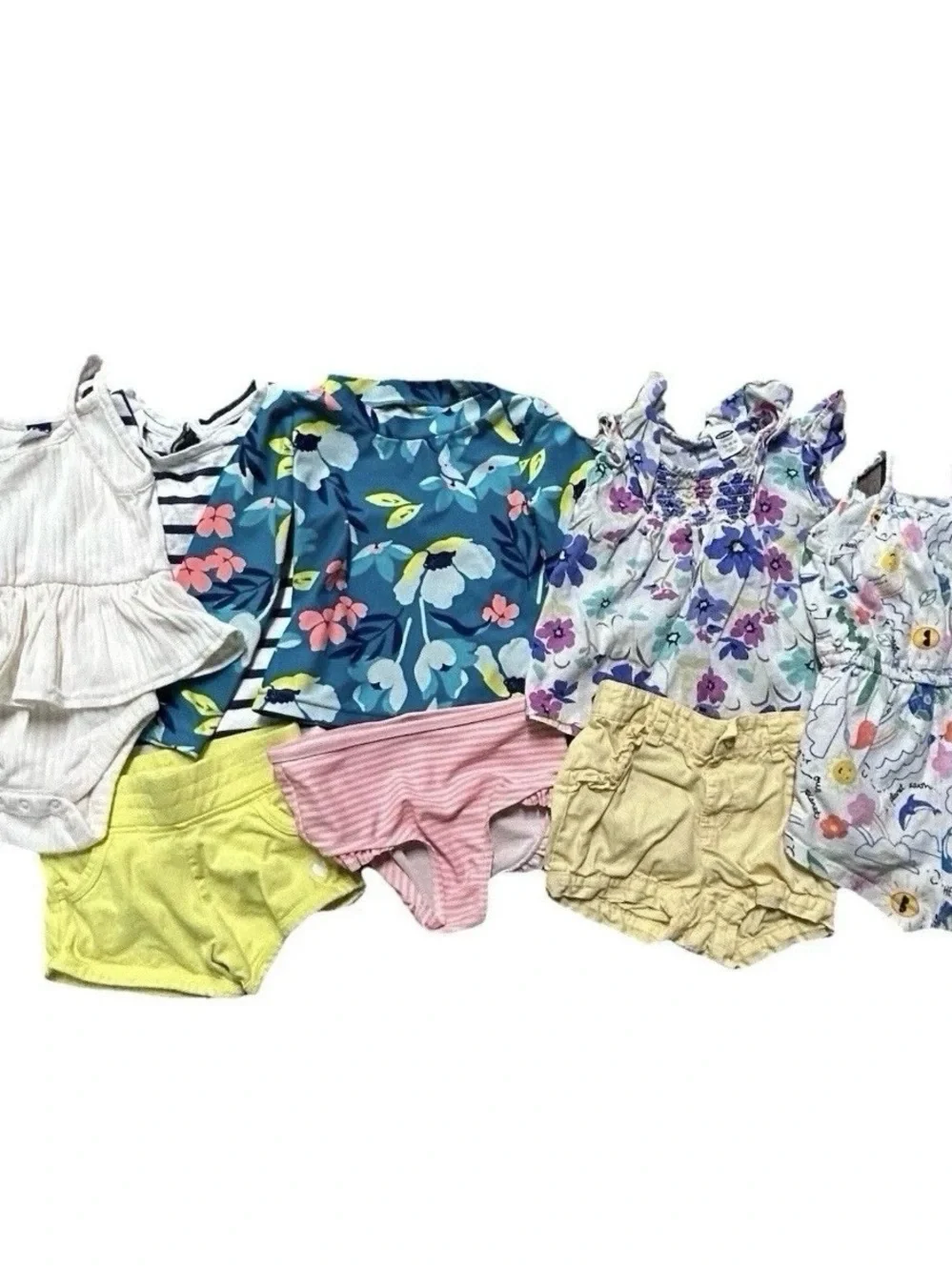 Baby Girl Summer Clothing Swim Shorts Bodysuits Size 12-18 Months